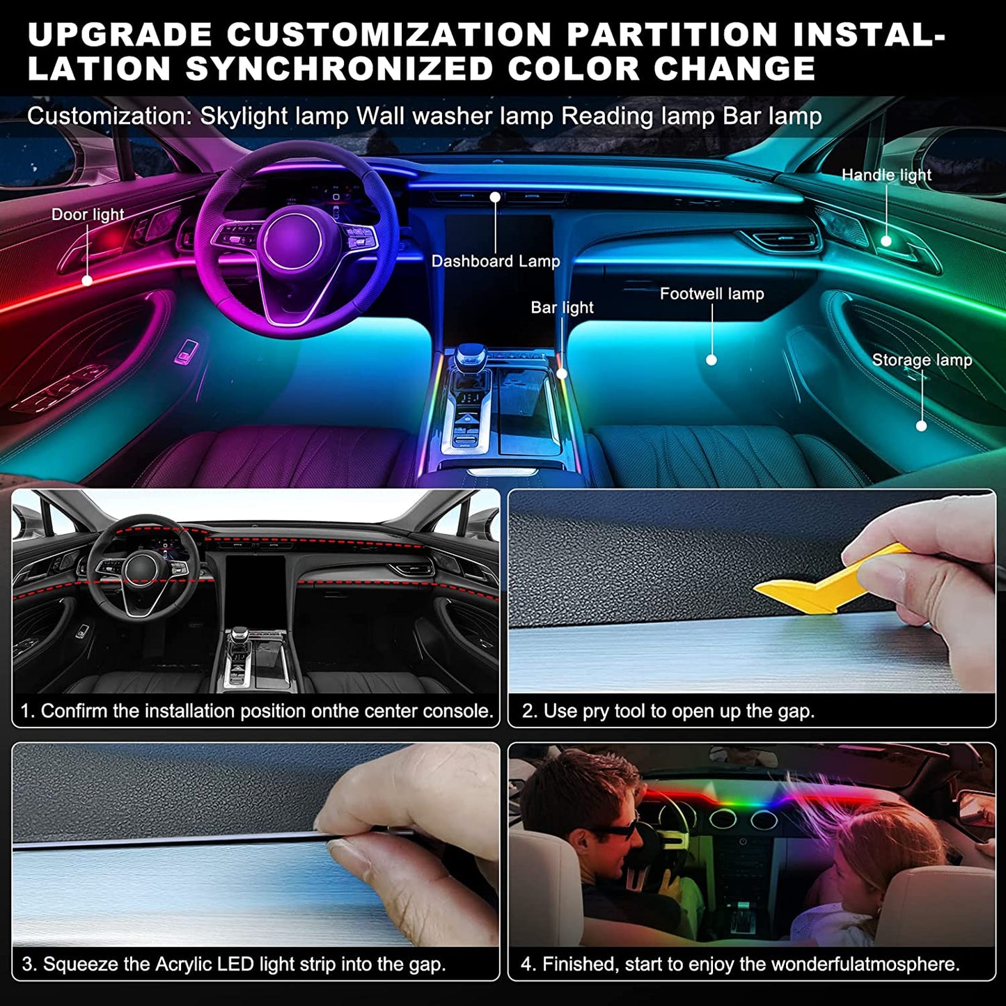 LuxeGlow Elite – Premium Interior Ambient Lighting Kit