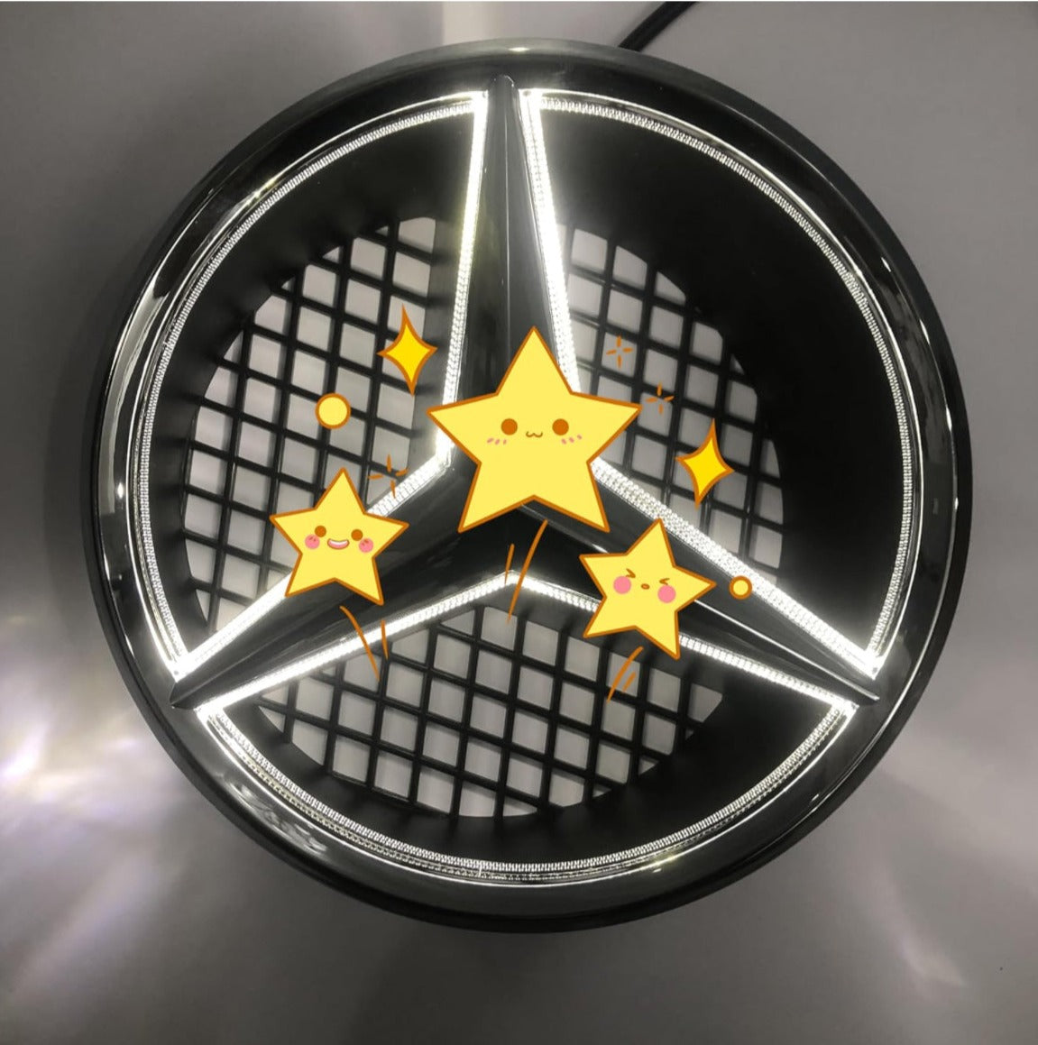 White LED Emblem Star DRL 08-13 W204 C Class 06-12 GLK 05-10 W245 B(18, image size:1151x1159
