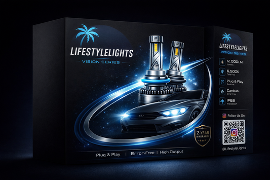 Lifestyle Lights Vision Series LED Headlight Kit
Plug & Play • Ultra Bright • Error-Free • Long Lasting