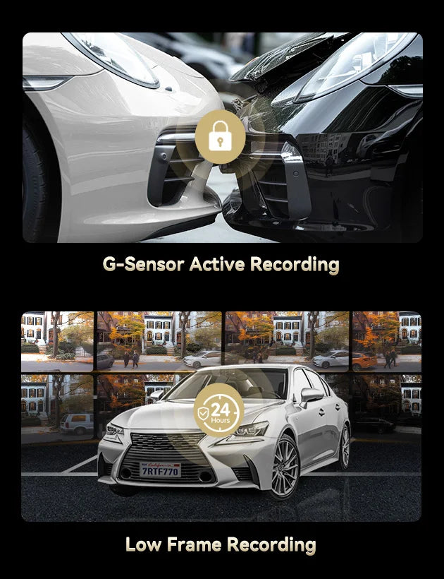 REDTIGER F77 4K+4K Dual Dash Cam with Night Vision & WiFi