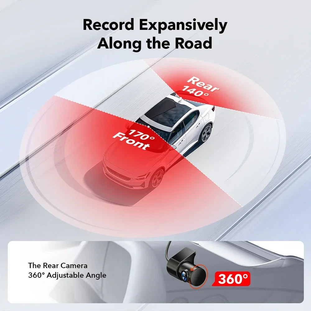 REDTIGER F7NP 4K Dash Cam – Sleek Design with WiFi, GPS & 24H Protection